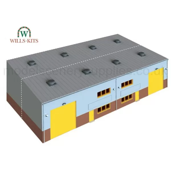 Modern Industrial Retail Unit Extension Kit OO Wills SSM315