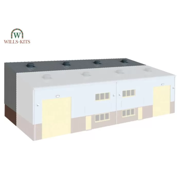 Modern Industrial Retail Unit Extension Kit OO Wills SSM315