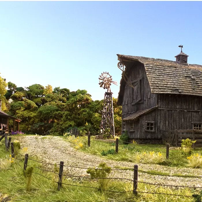 Barbed Wire Fence OO