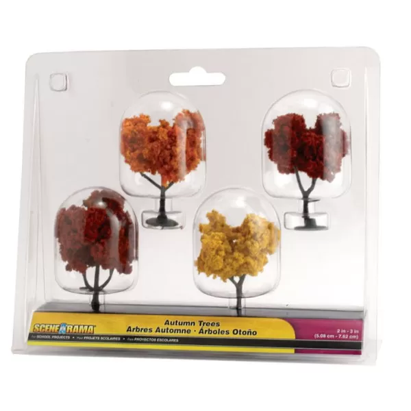 Deciduous Trees Autumn Colours Woodland Scenics Small Pack 50 - 70mm