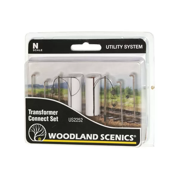 Electric Telegraph Poles Transformer Connect Set Pre-wired From Woodland Scenics N Gauge 