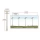 Electric Telegraph Poles Double Bar Pre-wired From Woodland Scenics  1:43