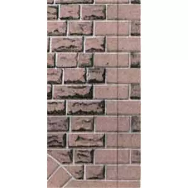 Red sandstone ashlar walling building paper  OO