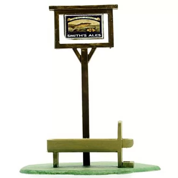 Pub sign and Horse Trough OO 