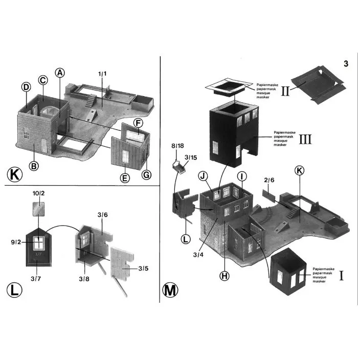 Mine Buildings with Wheel Gear OO