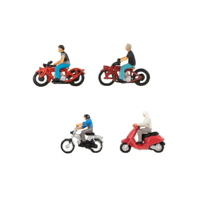 Motorcyclists on Motorbikes OO Faller 151669