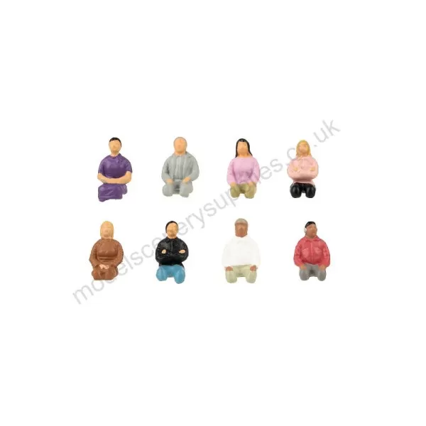 Seated People without legs Coach Passengers OO pack1 Faller 151700
