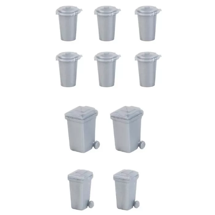 Dust bins and Wheelie Bins  OO  Faller 180905