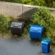 Wheelie Bins Domestic and Industrial N gauge Faller 272919