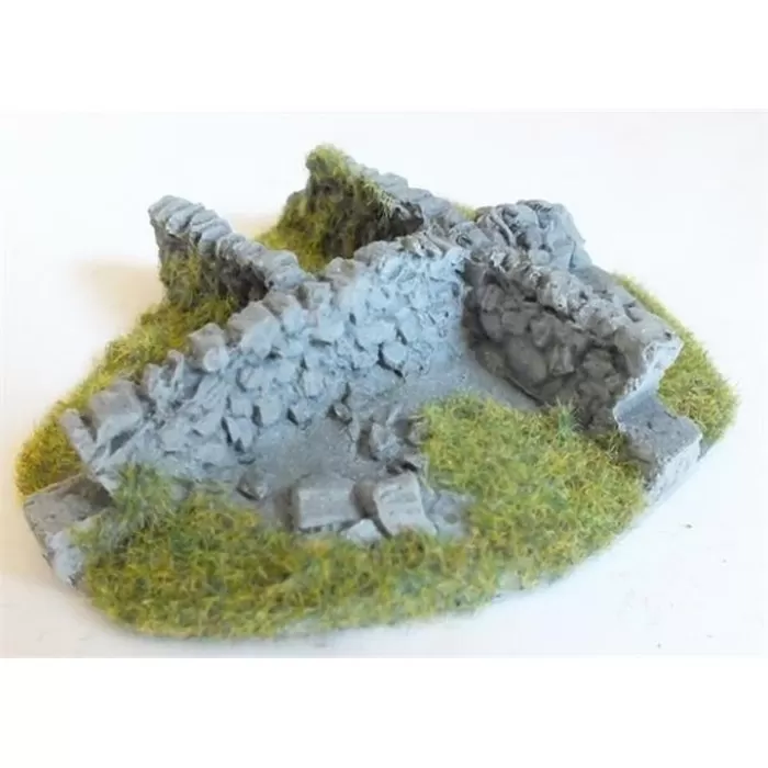 Dry stone wall corner Terrain  20-25mm  JCORN3