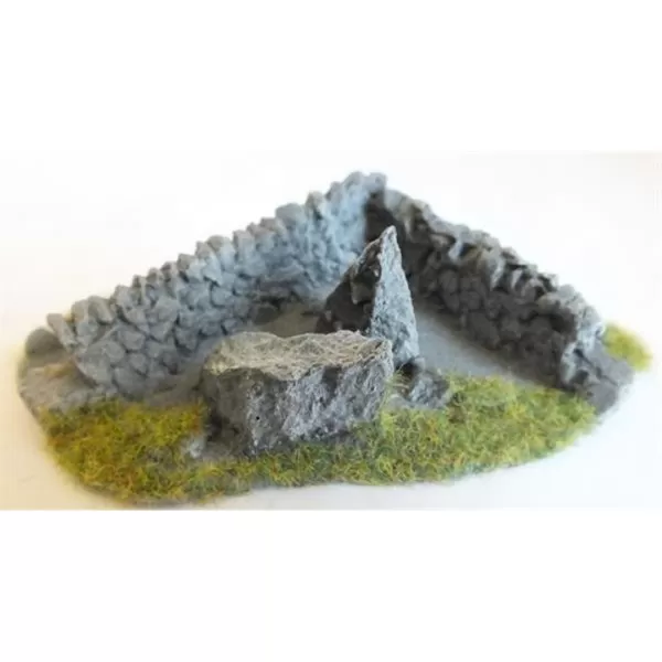 Dry stone wall corner Terrain  20-25mm  JCORN4
