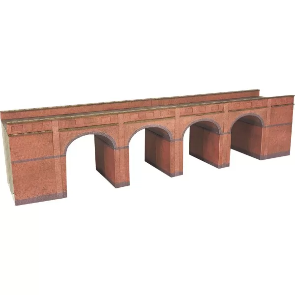 N gauge Viaduct in Red Brick Metcalfe PN140