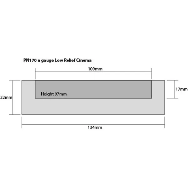 N gauge Low relief Cinema Metcalfe PN170