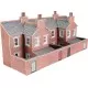 N gauge Low relief Terraced House Backs in Red Brick Metcalfe PN176