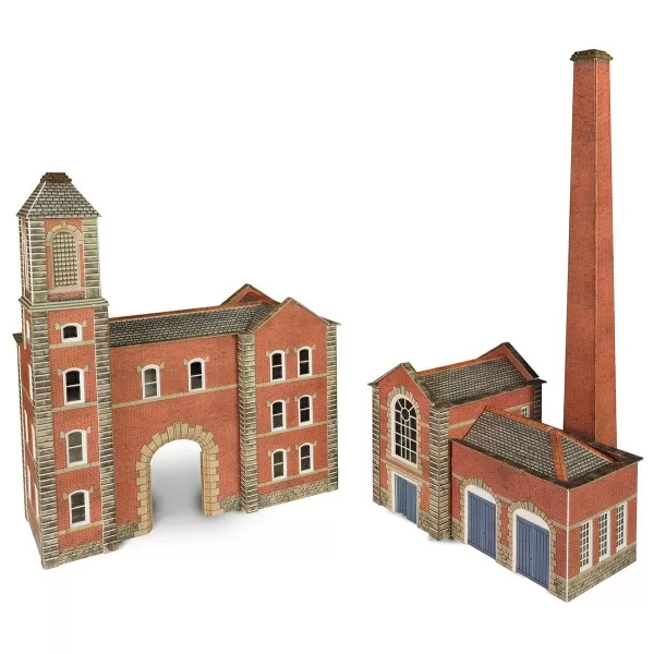 N gauge Boiler House and Factory Entrance Metcalfe PN184