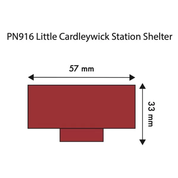 Cardleywick Station Shelter N gauge Metcalfe PN916