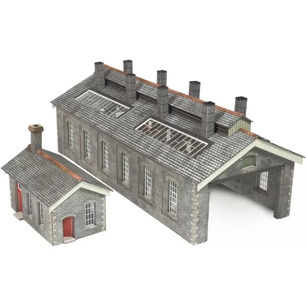 N GAUGE SETTLE/CARLISLE DOUBLE TRACK ENGINE SHED Metcalfe PN937