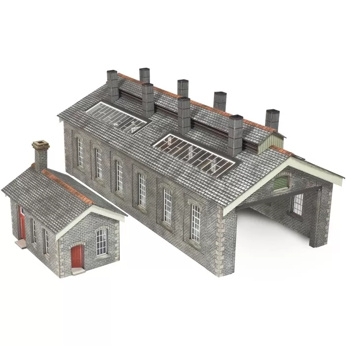 N GAUGE SETTLE/CARLISLE DOUBLE TRACK ENGINE SHED Metcalfe PN937