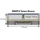 N GAUGE LOW RELIEF TOWN HOUSE Metcalfe PN973