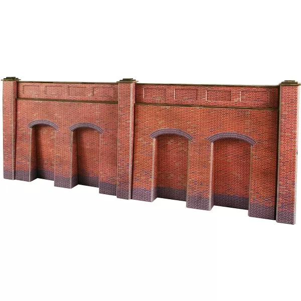 Retaining Wall in Red Brick OO