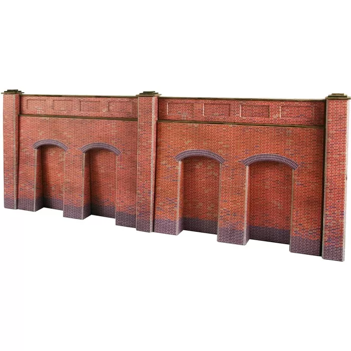 Retaining Wall in Red Brick OO