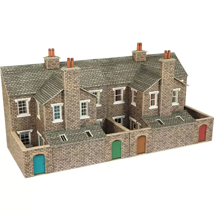 Low Relief Terraced House Backs - Stone Finish OO  PO277
