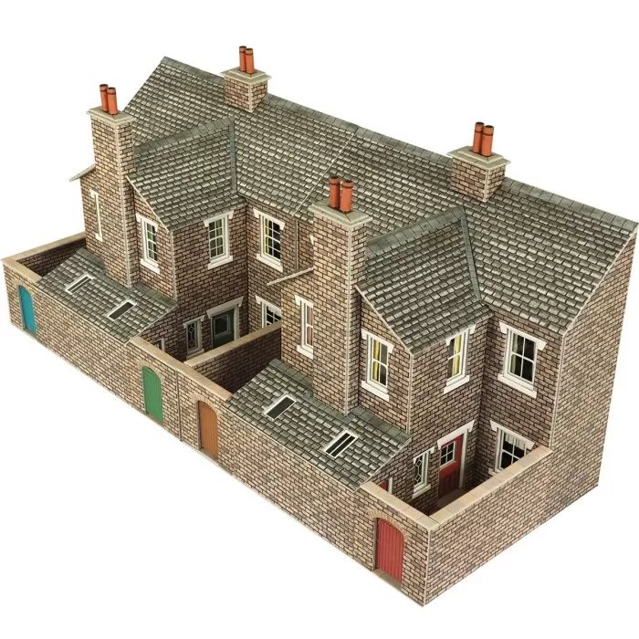 Low Relief Terraced House Backs - Stone Finish OO  PO277