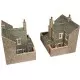 Low Relief Terraced House Backs - Stone Finish OO  PO277