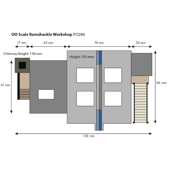 Ramshackle Workshop OO  Metcalfe PO286