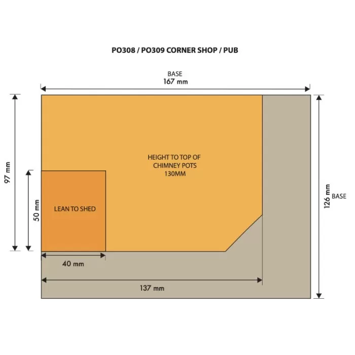 Corner Shop or Pub in Stone OO Metcalfe PO309