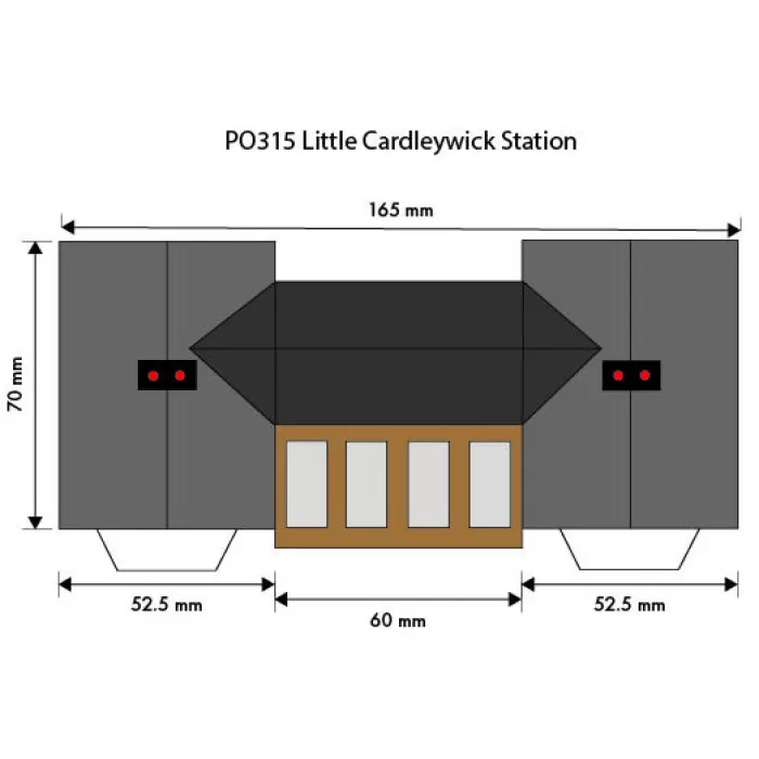 Small Cardleywick Station OO  Metcalfe PO315