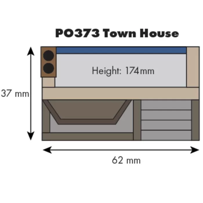 Low Relief Town House OO  Metcalfe PO373