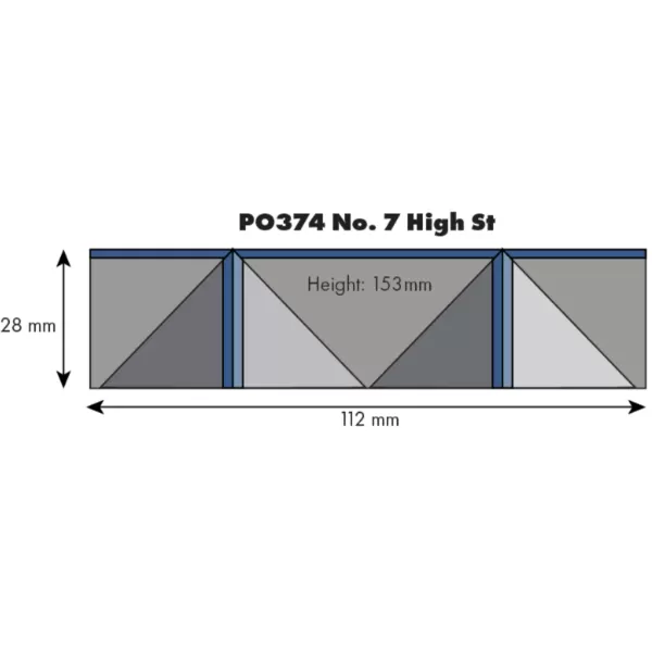 NO. 7 HIGH STREET LOW RELIEF SHOP FRONT OO  Metcalfe PO374