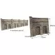 N gauge Retaining Wall in Brick Metcalfe PN145