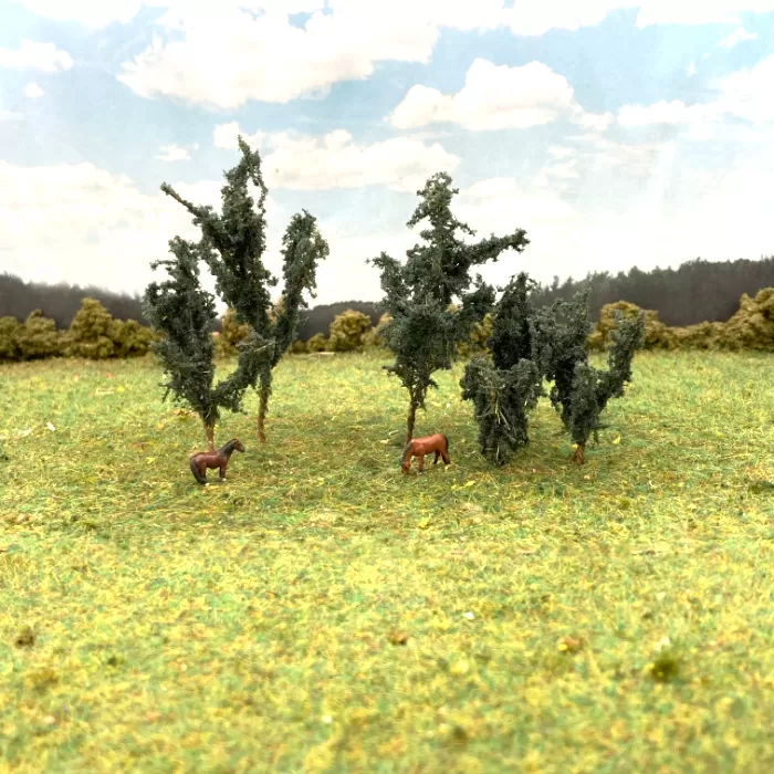 Saplings Small Trees Dark Green 