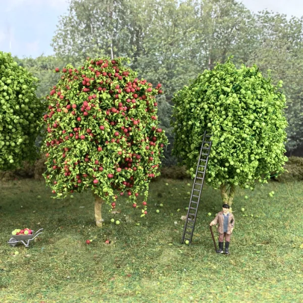 Apple Trees  Red 80mm tall MP70908