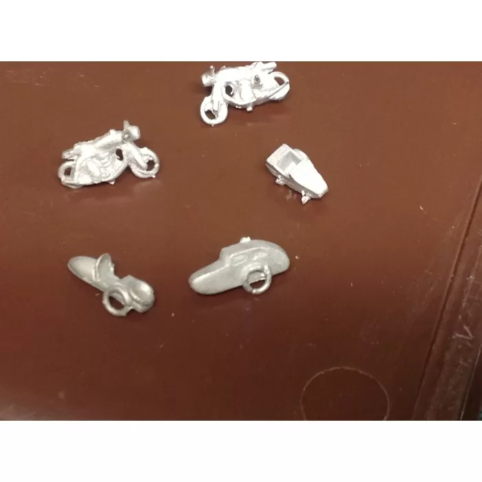 Motorcycle and sidecar N Gauge