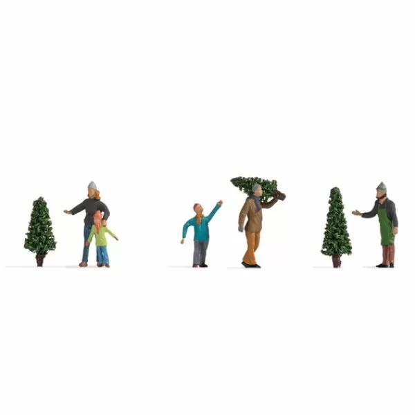 Christmas Tree Shopping Figures OO