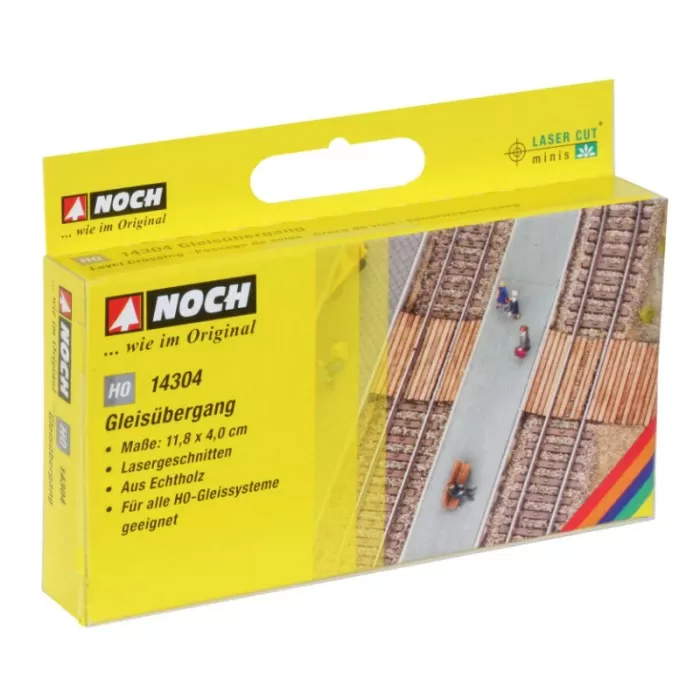 Wooden Track Crossing OO Noch 14304