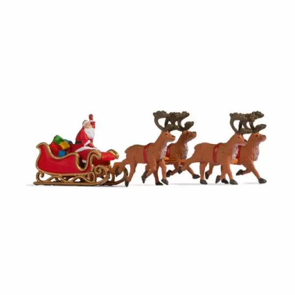 Father Christmas with Sleigh and Reindeer OO