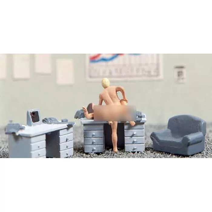 Sexy Scenes Lovers in Action, in the office OO Noch 15953