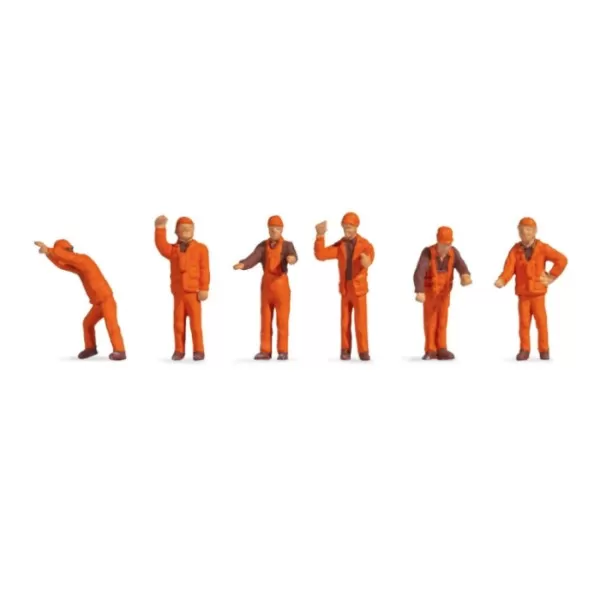 Trackside workers Shunting staff  Noch Hobby Series OO 18011