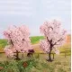 Almond or Cherry Trees 90mm tall