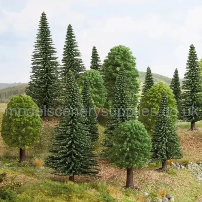 10 Mixed Forest Trees 50-130mm tall Noch 26911