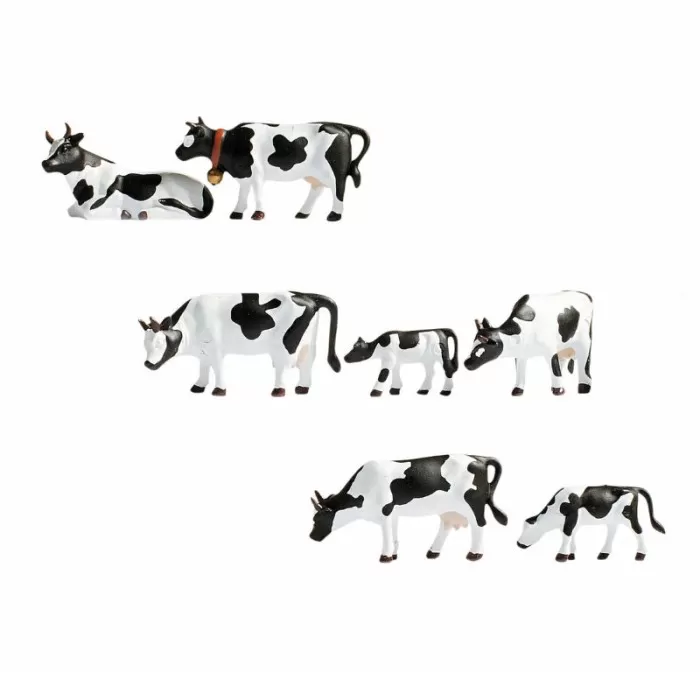 Cows Black and White TT scale 1:120