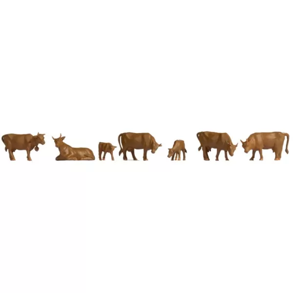 Cows Brown TT scale 1:120