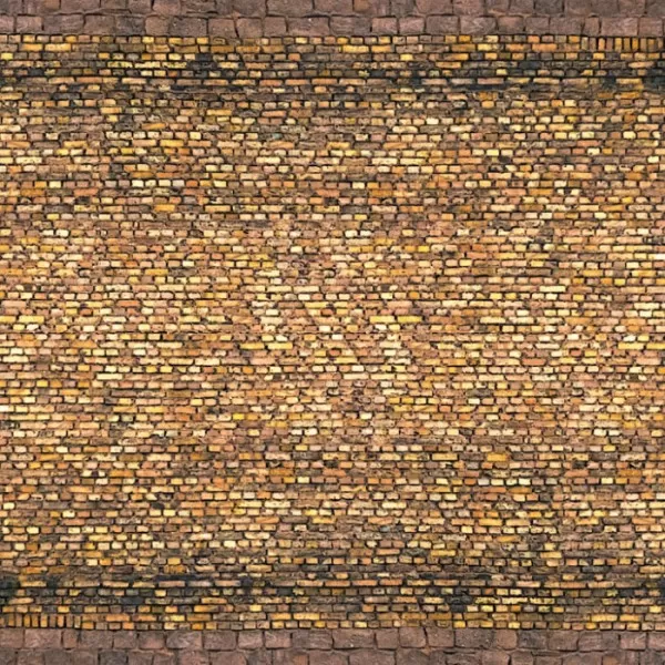 Embossed Brick wall 3D cardboard Old Yellow brick OO