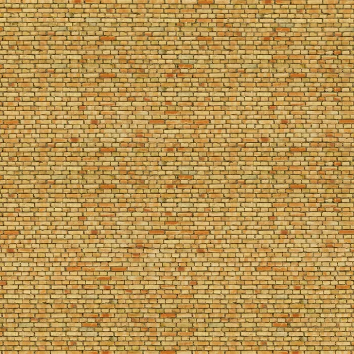 Embossed Brick wall 3D cardboard Yellow Brick OO