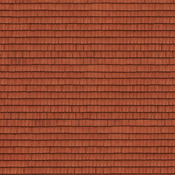 Roof Tile Textured Cardboard Red Tile OO