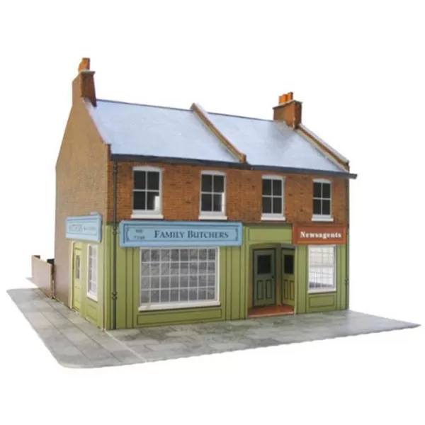 Red Brick Terraced Corner OO - Superquick C7 